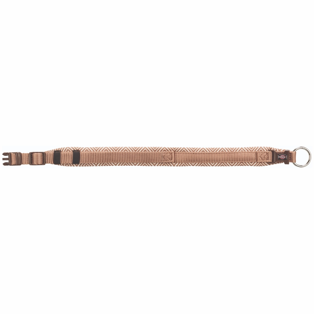 Trixie Premium Extra Wide Neoprene Padded Collar for Dogs (Boho Diamond/Caramel)