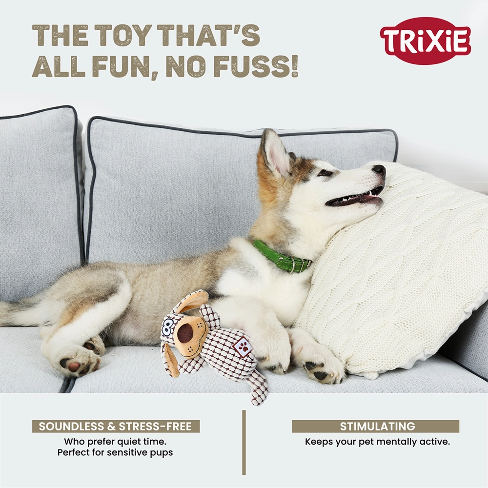 Trixie Soundless Plush Toy for Dogs (Brown)