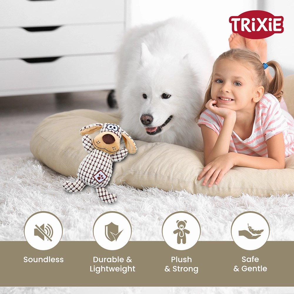 Trixie Soundless Plush Toy for Dogs (Brown)