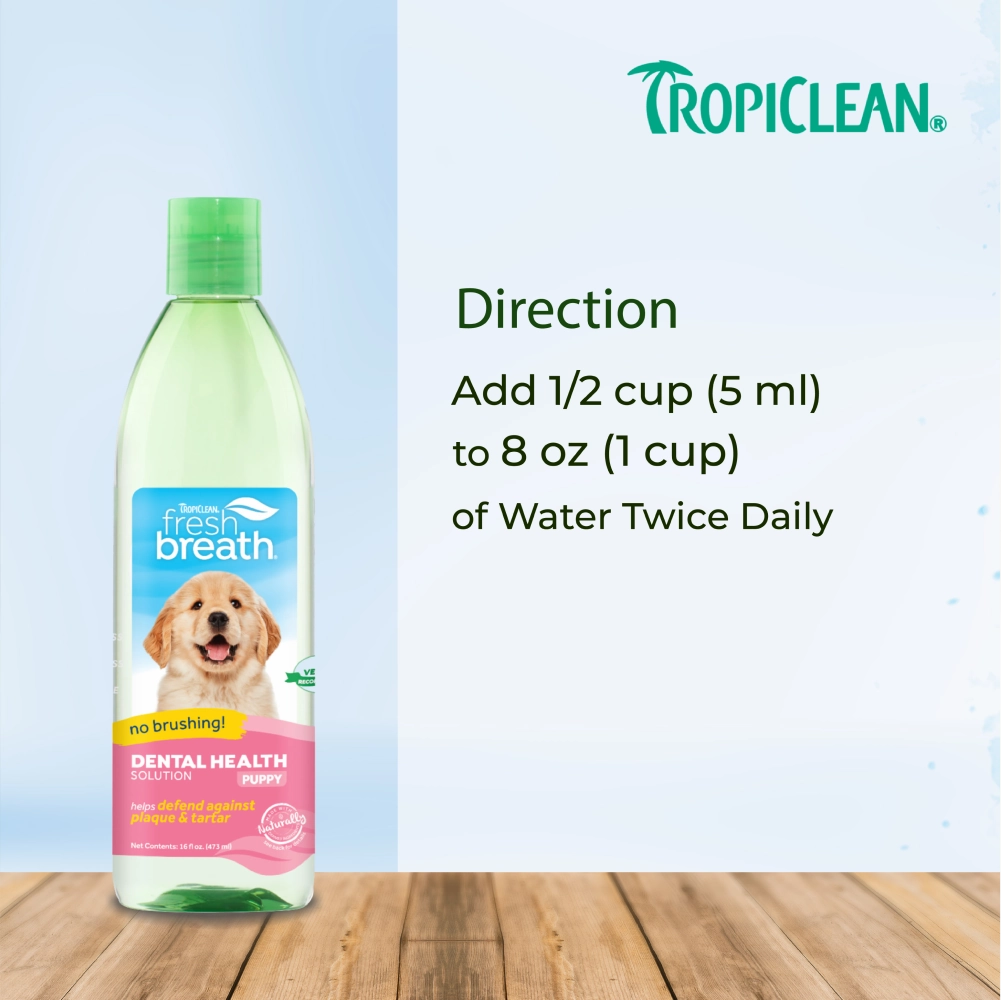 Tropiclean Fresh Breath Puppy Water Additive for Dogs