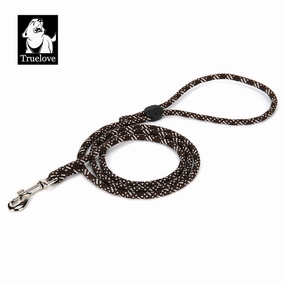 Truelove High Density Reflective Rope Webbing Leash for Dogs (Brown)