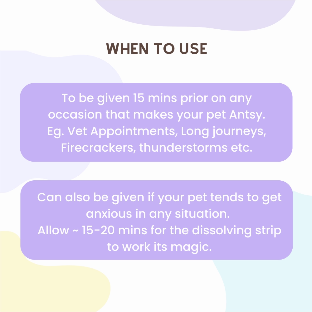 Unleash Wellness No Antsy All Natural Calming Strips for Dogs and Cats
