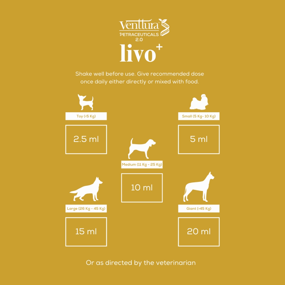 Venttura Livo Plus Liver Supplement Syrup for Dogs