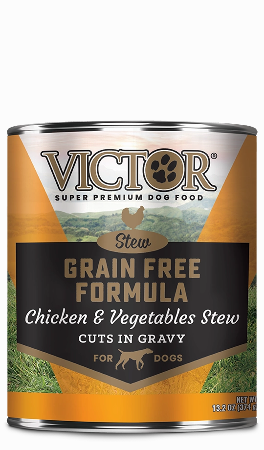 VICTOR Grain Free Formula with Chicken and Vegetables Stew Cuts in Gravy for Dogs