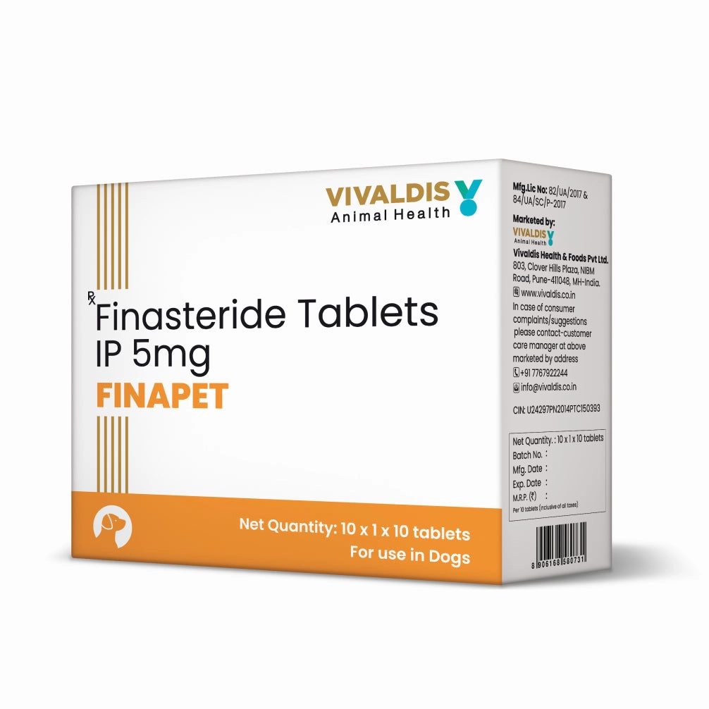 Vivaldis Finapet 5mg Tablets for Dogs (pack of 10 Tablets)
