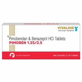 Vivaldis Pimoben 1.25/2.5mg (pimobendan & benazepril) Tablet for Dogs