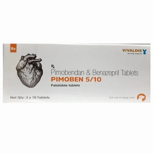 Vivaldis Pimoben 5/10mg (pimobendan & benazepril) Tablet for Dogs