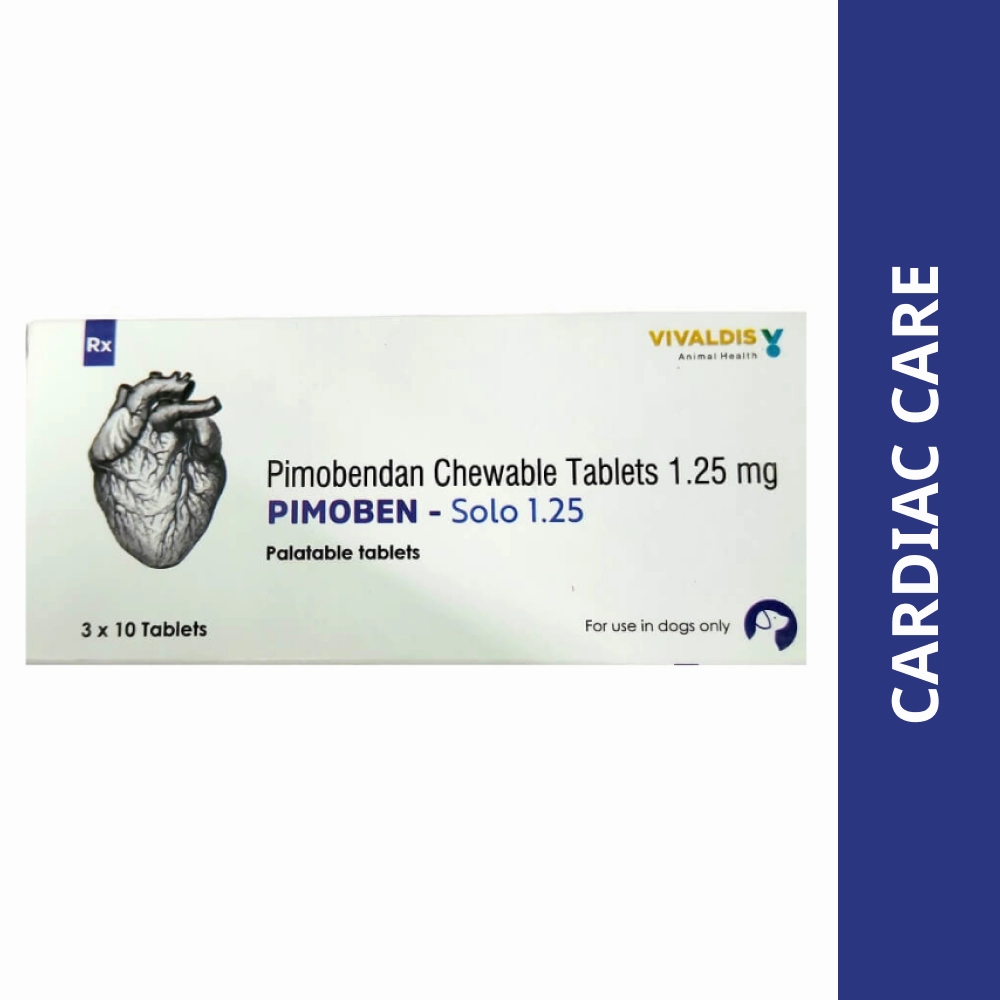 Vivaldis Pimoben (Pimobendan) Solo 1.25mg Tablet for Dogs