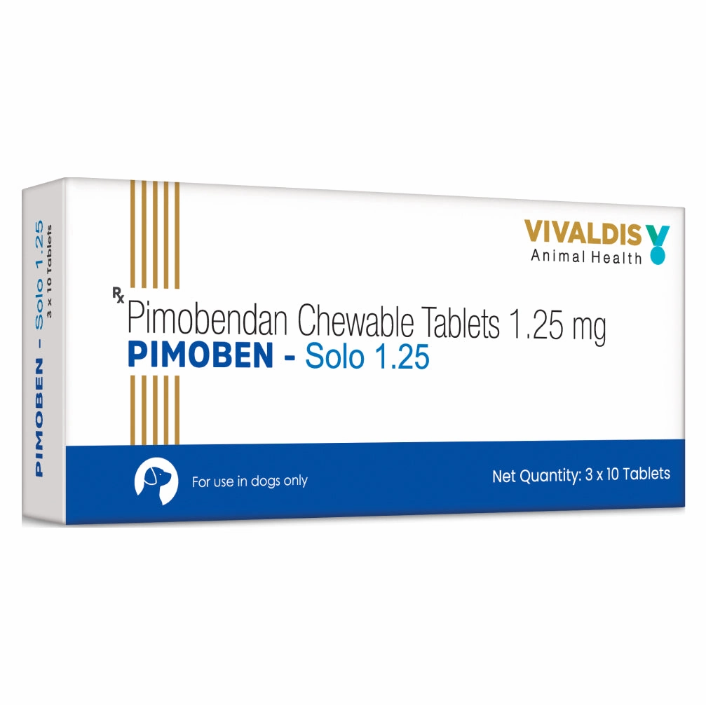 Vivaldis Pimoben (Pimobendan) Solo 1.25mg Tablet for Dogs