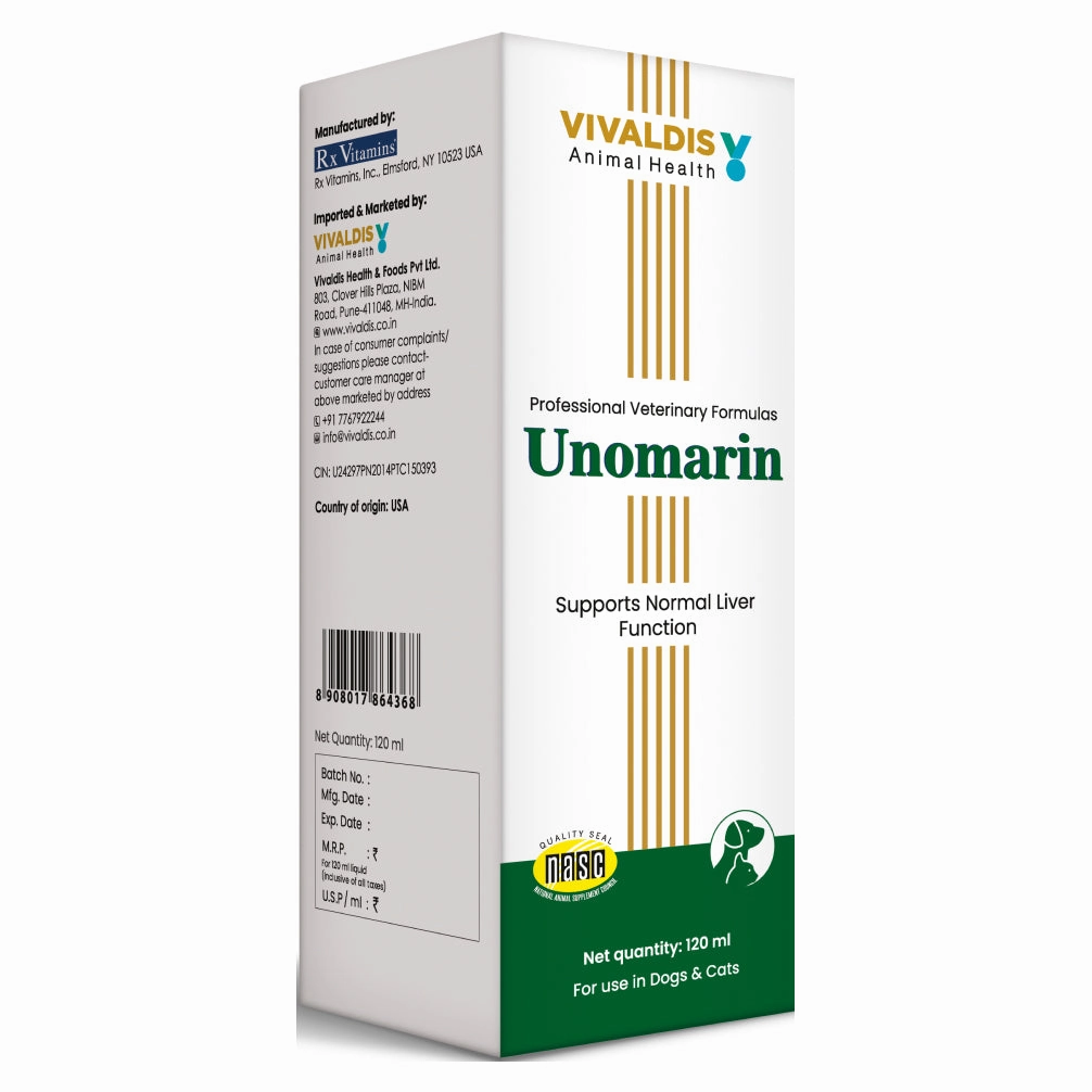 Vivaldis Unomarin Syrup for Dogs and Cats