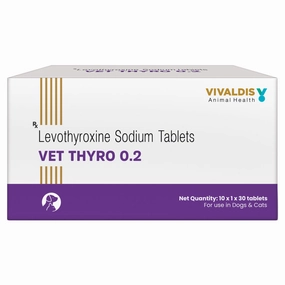 Vivaldis Vet Thyro 0.2 (Levothyroxine sodium) Tablets for Dogs and Cats