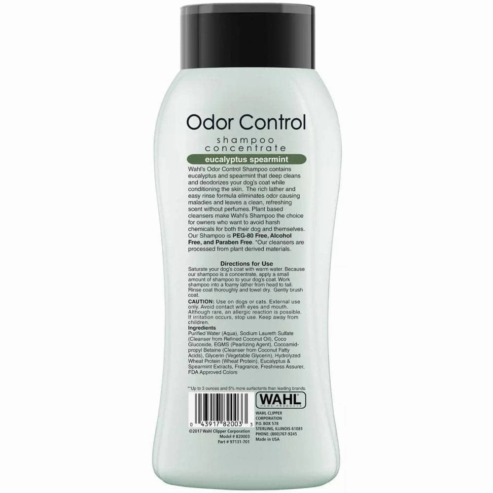 Wahl Odor Control Eucalyptus Spearmint Shampoo for Dogs