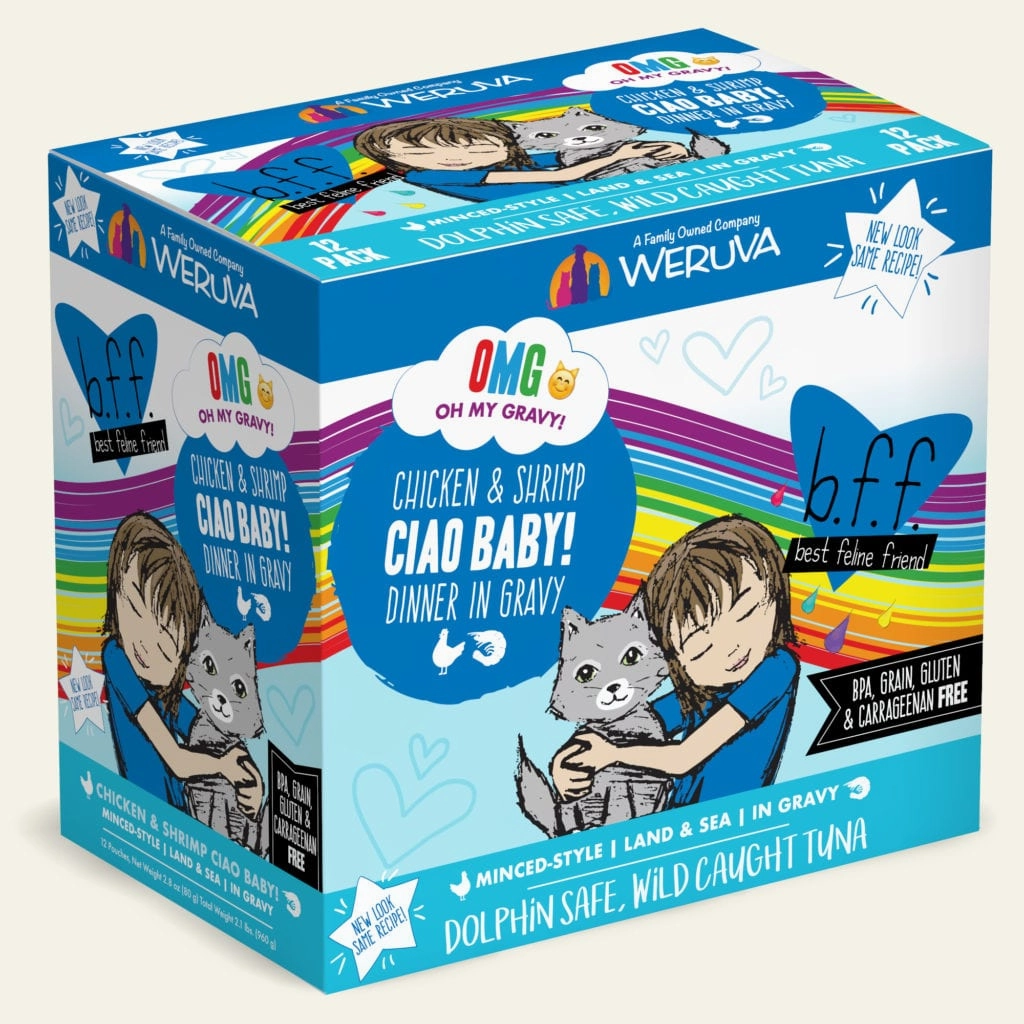 Weruva BFF OMG Ciao Baby! Chicken & Shrimp Pouch