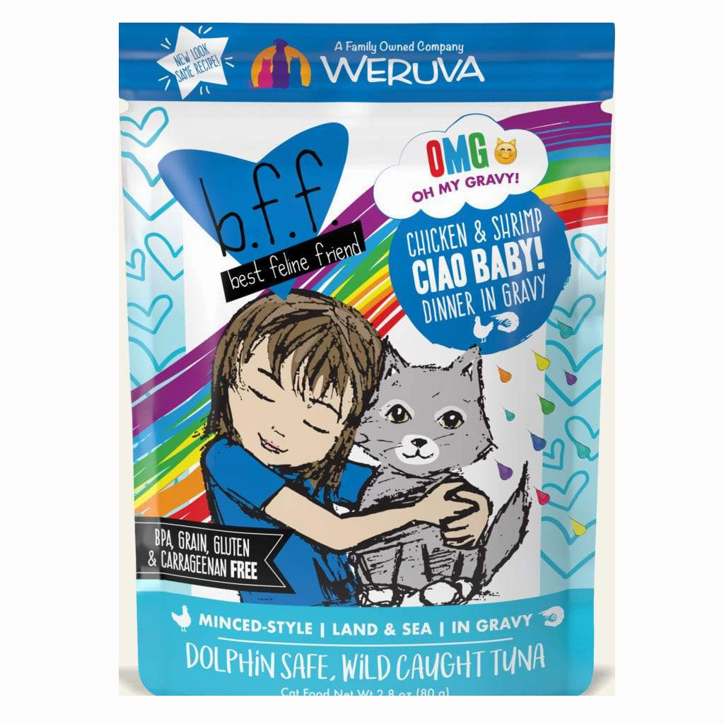Weruva BFF OMG Ciao Baby! Chicken & Shrimp Pouch
