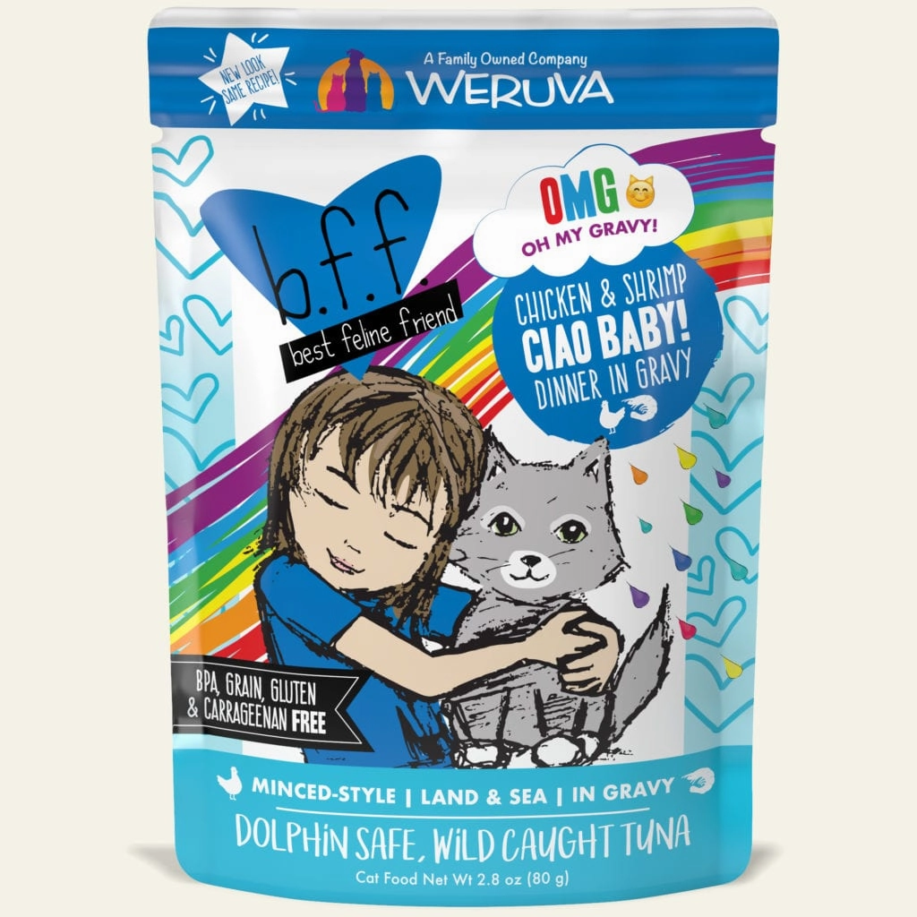 Weruva BFF OMG Ciao Baby! Chicken & Shrimp Pouch