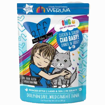 Weruva BFF OMG Ciao Baby! Chicken & Shrimp Pouch
