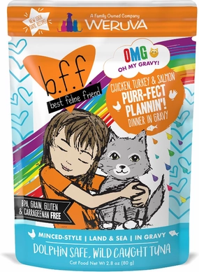 Weruva BFF OMG Purr-Fect Plannin'! Chicken, Turkey & Salmon Pouch