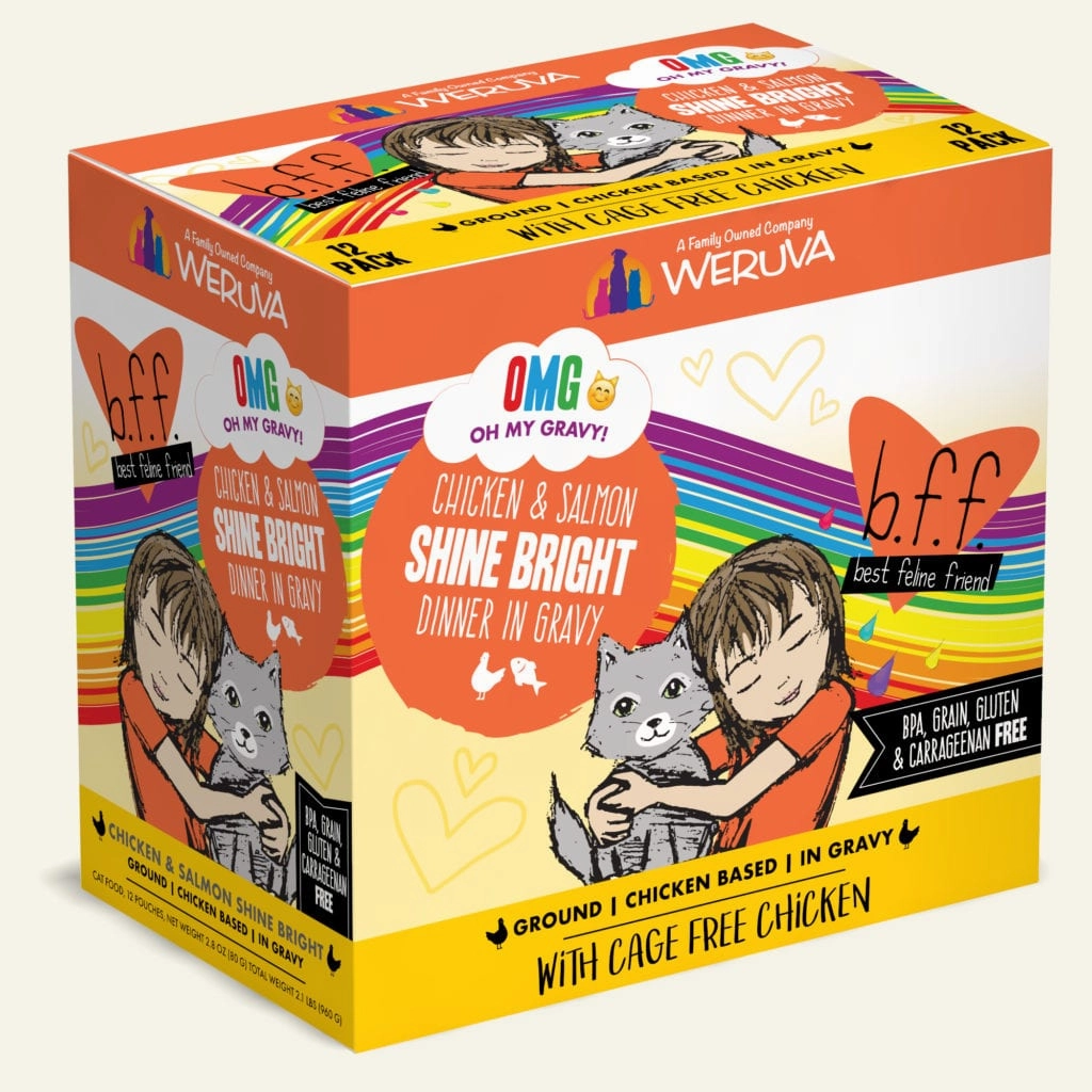 Weruva BFF OMG Shine Bright Chicken & Salmon Pouch