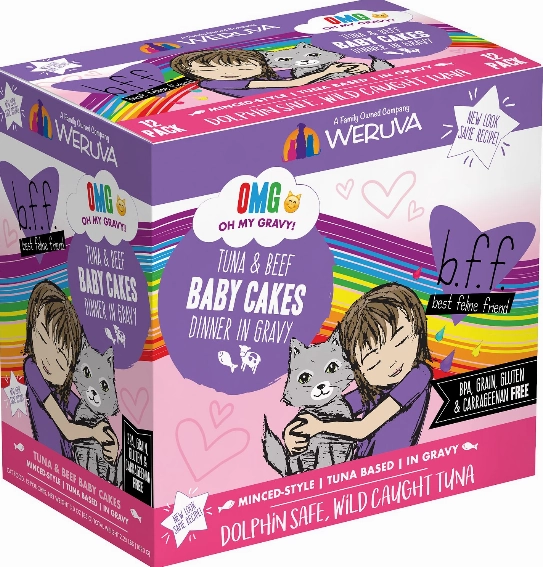 Weruva BFF OMG Tuna & Beef Baby Cakes Pouch
