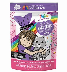 Weruva BFF OMG Tuna & Beef Baby Cakes Pouch