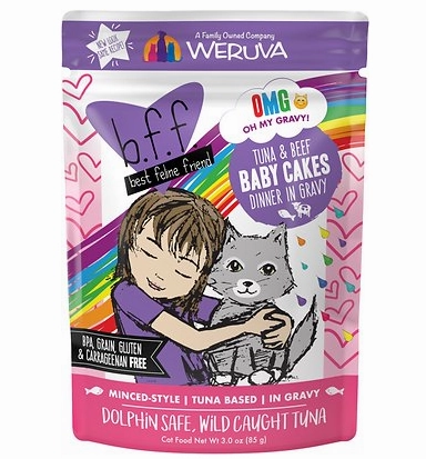 Weruva BFF OMG Tuna & Beef Baby Cakes Pouch