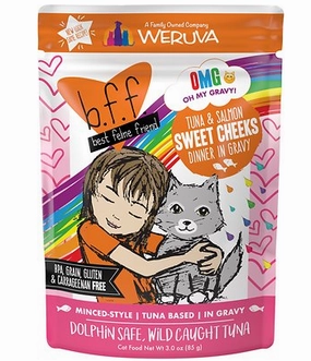 Weruva BFF OMG Tuna & Salmon Sweet Cheeks Pouch