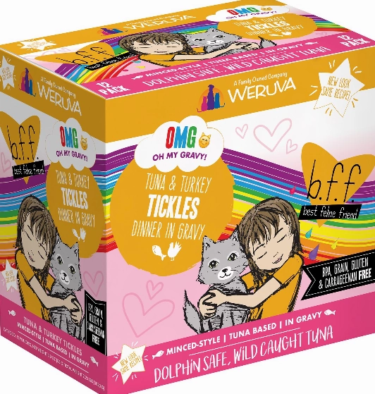 Weruva BFF OMG Tuna & Turkey Tickles Pouch