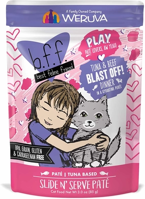 Weruva BFF PLAY Blast Off! Pate Tuna & Beef Pouch