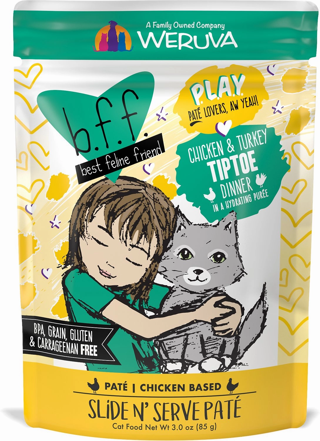 Weruva BFF PLAY Tiptoe Chicken & Turkey Pouch