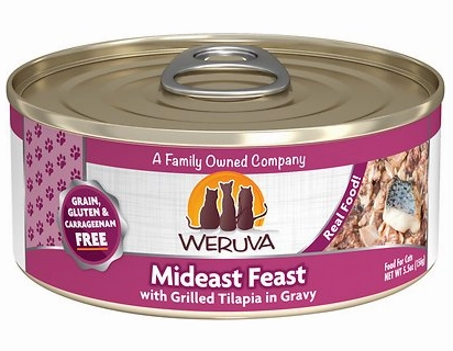 Weruva Cat Grain-Free Mideast Feast with Grilled Tilapia in Gravy