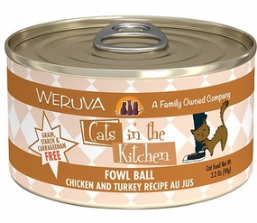 Weruva Cats in the Kitchen Fowl Ball Chicken & Turkey Au Jus