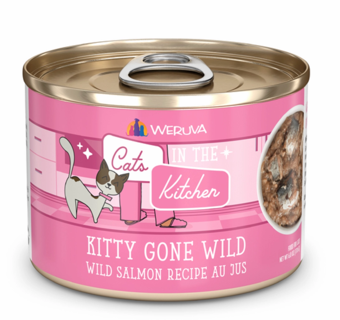 Weruva Cats in the Kitchen Kitty Gone Wild Salmon Au Jus