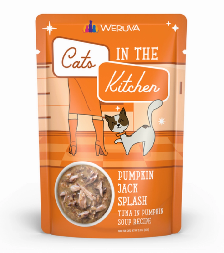 Weruva Cats in the Kitchen Pumpkin Jack Splash Tuna in Pumpkin Soup Pouch