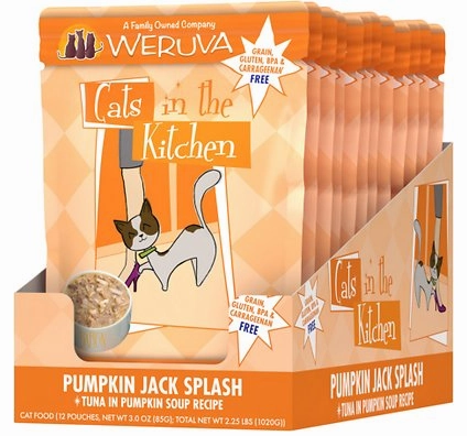 Weruva Cats in the Kitchen Pumpkin Jack Splash Tuna in Pumpkin Soup Pouch