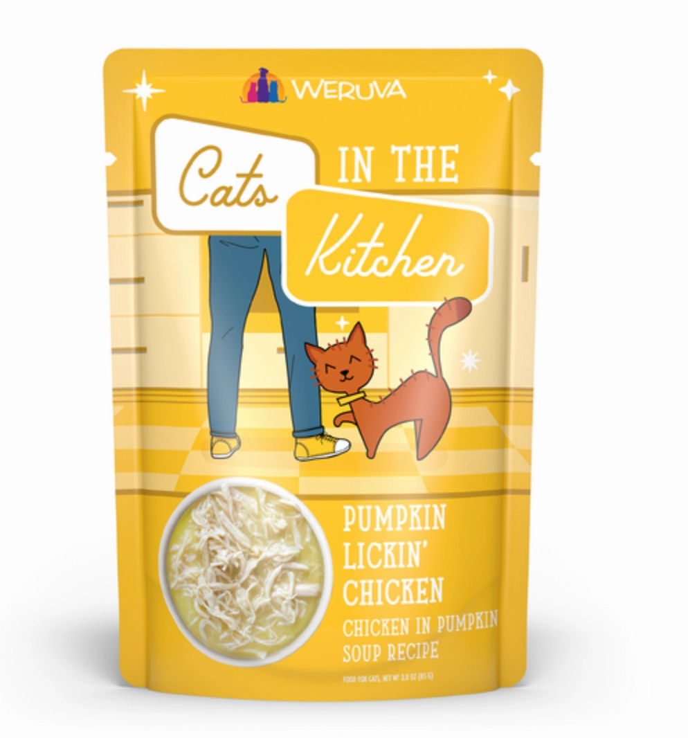 Weruva Cats in the Kitchen Pumpkin Lickin' Chicken in Pumpkin Soup Pouch