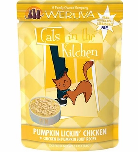 Weruva Cats in the Kitchen Pumpkin Lickin' Chicken in Pumpkin Soup Pouch