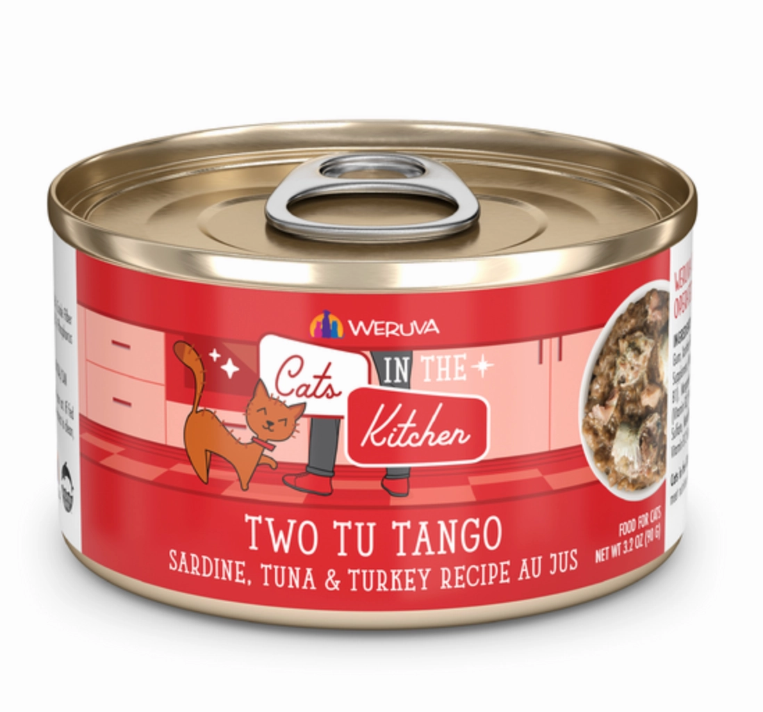 Weruva Cats in the Kitchen Two Tu Tango Sardine, Tuna & Turkey Au Jus