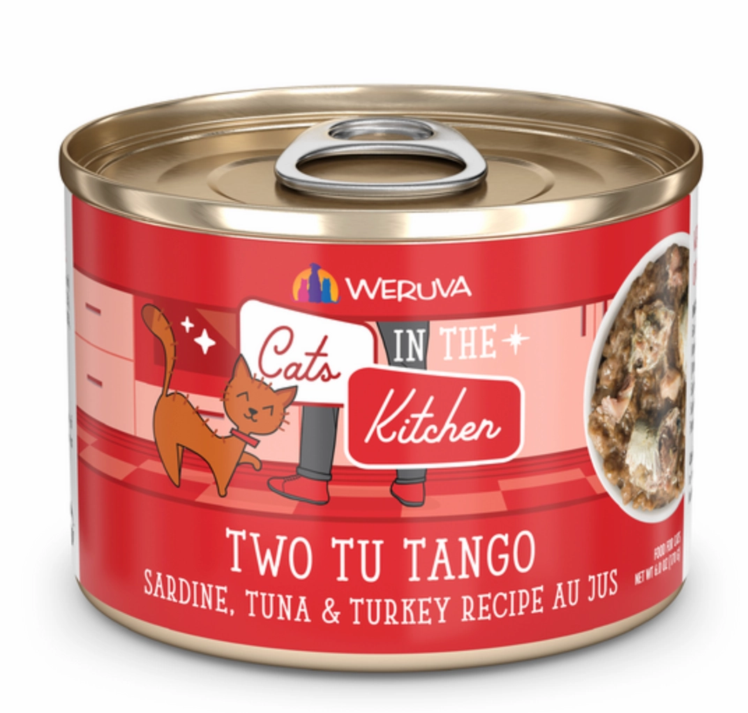 Weruva Cats in the Kitchen Two Tu Tango Sardine, Tuna & Turkey Au Jus