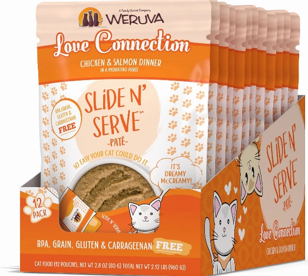 Weruva Slide N' Serve Love Connection Chicken & Salmon Pate