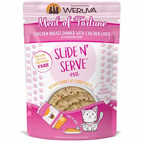 Weruva Slide N' Serve Meal of Fortune Chicken Breast Dinner With Chicken Liver Pate