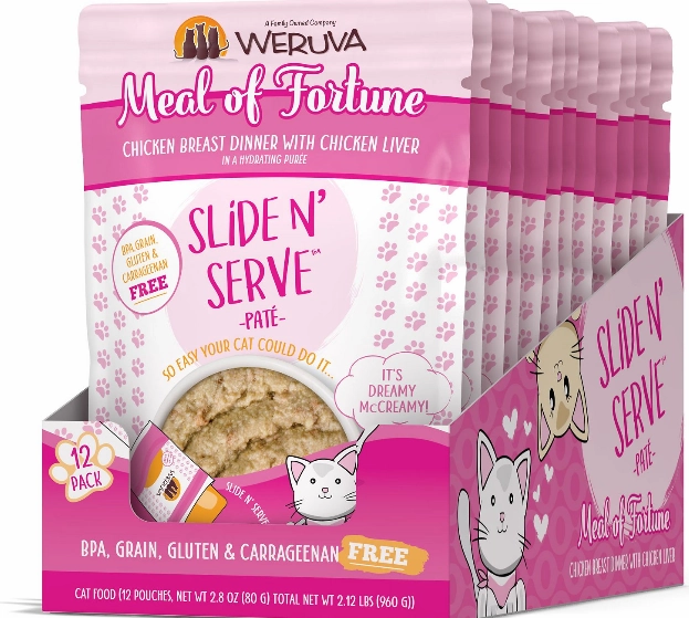 Weruva Slide N' Serve Meal of Fortune Chicken Breast Dinner With Chicken Liver Pate