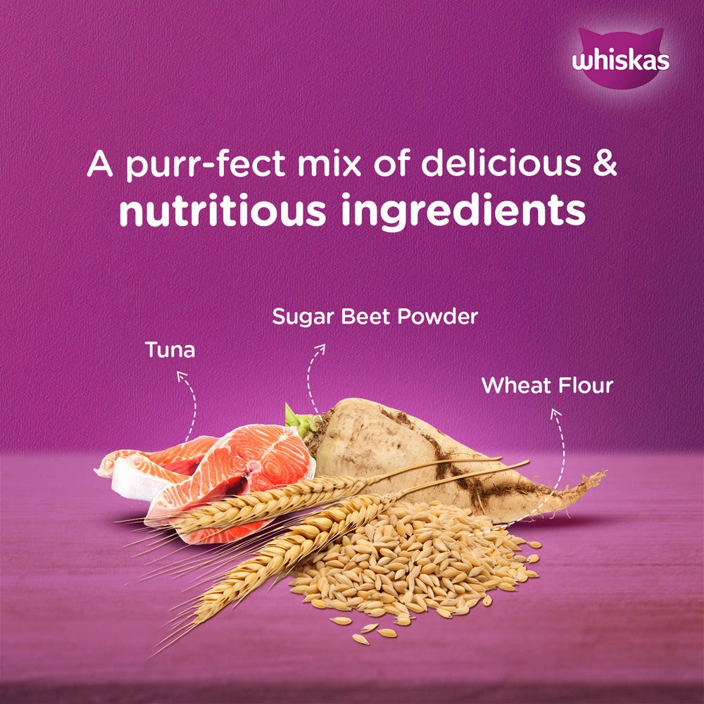 Whiskas Tuna in Jelly Meal and Chicken With Salmon Wakame Seaweed in Gravy Tasty Mix Adult Cat Wet Food Combo