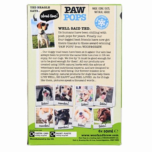 Woof & Brew Ice Paw Pops Dog Treat