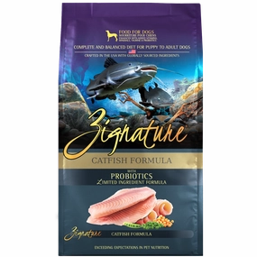 Zignature Catfish Formula Dry Dog Food, 4lb