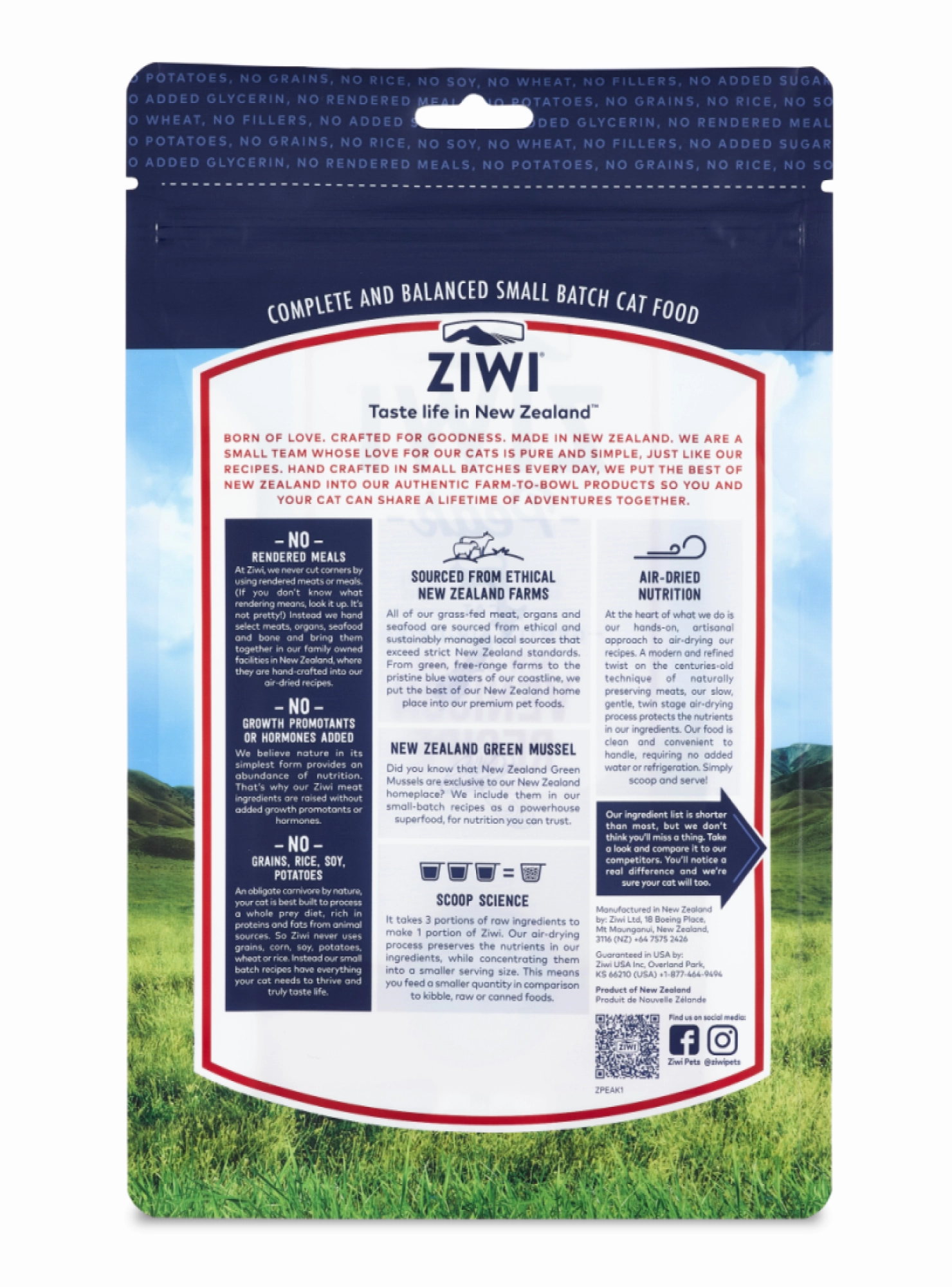 Ziwi Peak Air Dried Grain Free Cat Venison 14 oz.