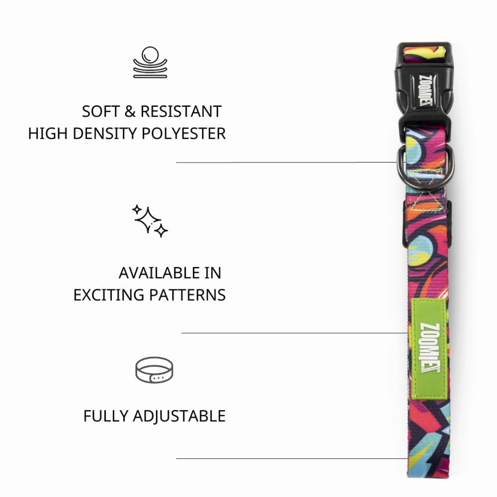 Zoomiez Drip Printed Collar for Dogs